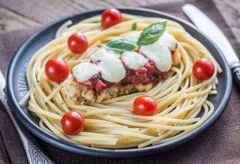 Healthier Chicken Parmesan Whole Wheat Noodles