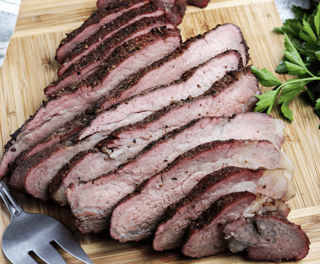 Whole TriTip Smoked and Reverse Seared Out The Cave Food