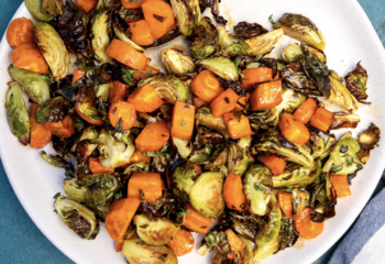 Crispy Brussel Sprouts and Carrots Bowl