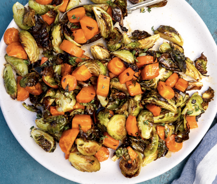 Brussel Sprouts and Carrots