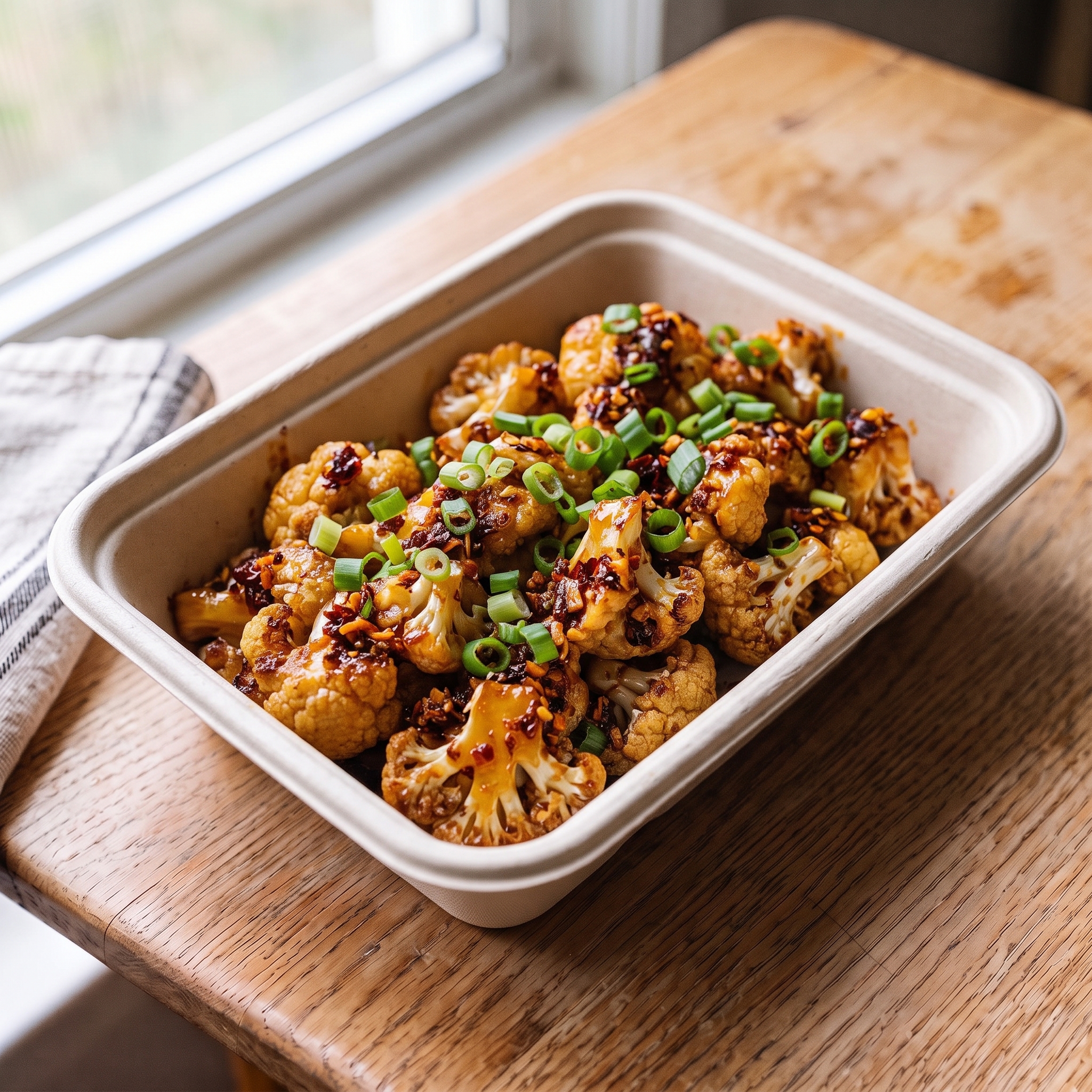 Chili Crisp Maple Cauliflower