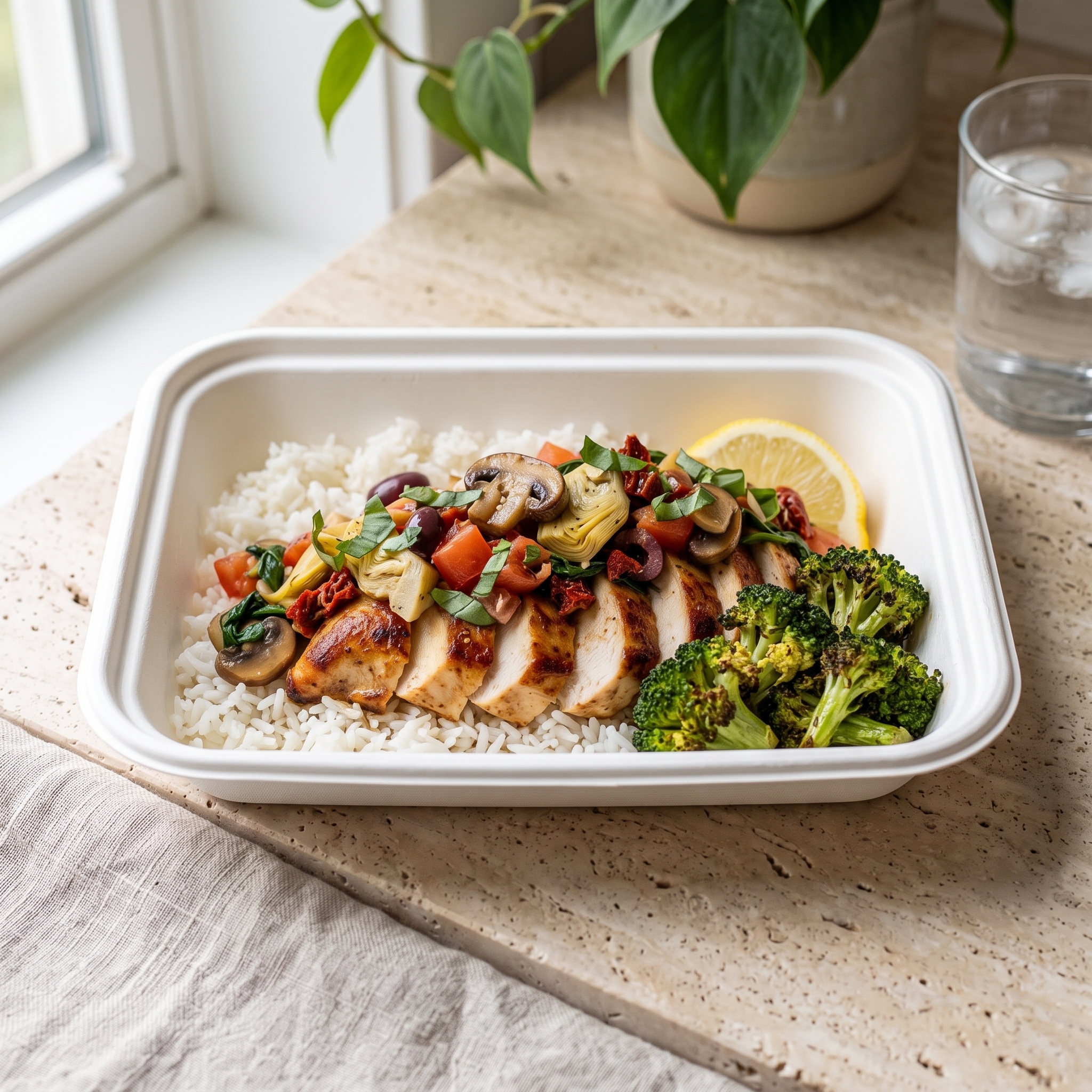 Paleo Mediterranean Chicken Plate