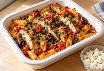 Mediterranean Chicken Penne Casserole